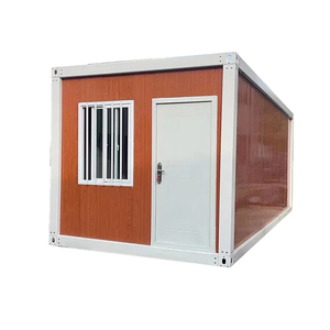 Maison conteneur en acier léger de 20 pieds à plat Maison de camping préfabriquée et détachable pour usage en appartement à bas prix - Product Image 1