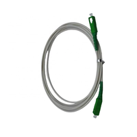 Fiber SC/APC to SC/APC Monomode SM Simplex White 9/125 Fiber Optic Patch Cable - Singlemode G652D or G657A