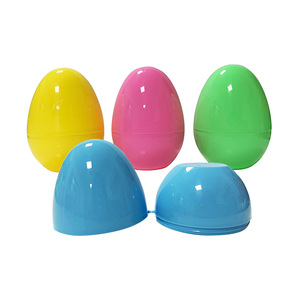 Easter Egg 7.2X5.3cm Toy Decoration for Baskets Bucket Bag Gift Transparent Assorted Colorful Plastic Easter Eggs