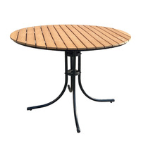 New Special Sale Aluminium Massivholz Bogen geformte Armlehne Sitz Runde Wohnzimmer Schreibtisch Stuhl Set