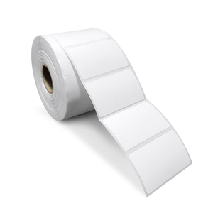 ฉลากกาวความร้อนกันน้ำสีขาว/เหลือง/น้ำเงิน ทนทาน ผลิตจากกระดาษแก้วซีน จำนวน 500 ชิ้น ม้วนสำหรับซูเปอร์มาร์เก็ต - Product Image 2