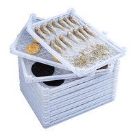 Plateau et palette en plastique blanc pliable de qualité alimentaire pour le stockage des aliments congelés et secs