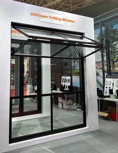 <span class=keywords><strong>Finestra</strong></span> Pieghevole Verticale di Alta Qualità in Alluminio con Vetro Temperato, <span class=keywords><strong>Finestra</strong></span> di Sicurezza con Griglia Pieghevole a <span class=keywords><strong>Doppia</strong></span> <span class=keywords><strong>Anta</strong></span> - Product Image 6