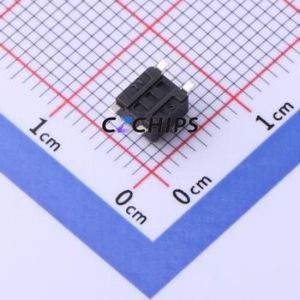 YTS1H0151ABG00 Tactile Switch SMD-4P,4.5x4.5mm Switch Single Pole Single Throw Round Button 1.6N Vertical Mount - Product Image 2