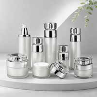 Flacon pompe airless de luxe en acrylique 15ml 30ml 50ml, flacon cosmétique vide sous vide pour lotion et sérum visage, logo personnalisé