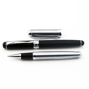 ปากกาลูกลื่นเจลคาร์บอนไฟเบอร์สีดำหนัก พร้อมโลโก้สั่งทำ หมึกสีน้ำเงิน ขนาดหัวเขียน 0.5 มม. วัสดุโลหะทนทาน - Product Image 3