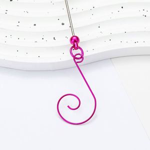 Crochets perlés créatifs pour décorations d'arbre de Noël, crochets métalliques DIY, supports pour ornements festifs, fournitures artisanales pour les fêtes - Product Image 3