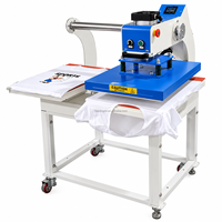 Presse à chaud industrielle grand format 40x60 pour T-shirts, équipement d'impression par sublimation semi-automatique, usage commercial