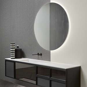 Antonio Lupi กระจกเงา108 LED, กระจกแต่งหน้ามีกรอบสว่างสำหรับตกแต่งผนังห้องน้ำ - Product Image 2