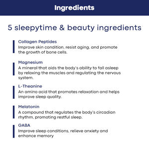 OEM melatonina integratore in polvere con L-teanina buona notte collagene in polvere integratore per la bellezza di collagene peptidi in polvere - Product Image 6