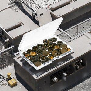 Nhà Máy Bán Buôn Chất Lượng Cao 12 Bộ 201 Snap Shank Fastener Kit Nickel-Miễn Phí Brass Vòng Quần Áo Snaps Cho Túi Xách Quần Jean - Product Image 3