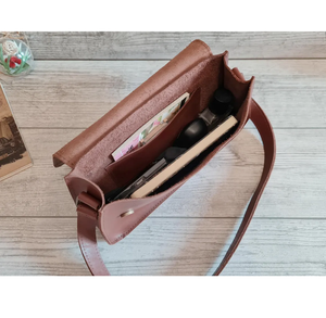 Personalized Handmade <b>Leather</b> Shoulder Bag for Women Elegant <b>Small</b> Evening <b>Purse</b> Vintage Retro Style Handbag Gift for Her - Product Image 3