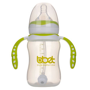 BAOHUI OEM usine approvisionnement bébé <span class=keywords><strong>biberon</strong></span> ensemble d'alimentation sans BPA silicone & PP col large pour 0-12 mois - Product Image 6