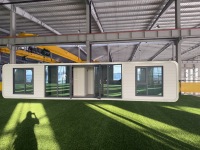 CRGT Villa Modulaire Personnalisable Préfabriquée Apple Cabin House Smart Tiny Glass Luxury Modern Container Houses avec 1 chambre