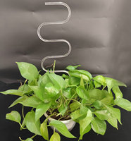 Offre Spéciale : Treillis en Acrylique Transparent Incurvé de 19,7 Pouces pour Plantes d'Intérieur/Extérieur – Piquets à Plantes Personnalisables en Couleurs pour Fournitures de Jardin