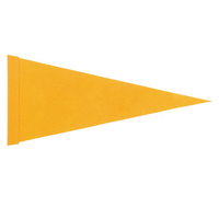 Logo personnalisé en gros Football Club laine feutre banderoles drapeaux extérieur imprimé décoration suspendus accessoires d'affichage colorés