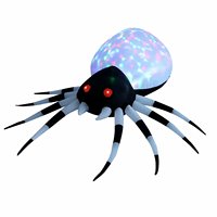 Ballon d'exercice gonflable Waterhan FCT4K300 Black Spider en PVC, pour extérieur, toutes saisons, décoration de vacances, 50 cm, capacité 20 kg+, emballage