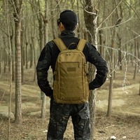 Sac à dos tactique de randonnée vintage 45L personnalisé 2026 en Oxford imperméable avec fermeture éclair, idéal pour les voyages et le transport d'ordinateur portable