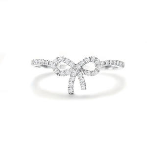 Anello con Fiocco T0701 da Donna, Gioiello alla Moda con Zirconia Cubica Creata in Laboratorio e Micro Pavé di Gemme, Idea Regalo - Product Image 4