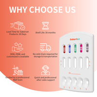 Kit de test combiné haute précision CHW Ag/EHR/ANA/BG/BC Ab pour la détection rapide des maladies transmises par les tiques chez le chien - Cassette de diagnostic vétérinaire