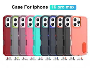 Складной чехол-подставка из ТПУ+ПК с полной защитой для <span class=keywords><strong>iPhone</strong></span> 11 <span class=keywords><strong>12</strong></span> 13 14 15 16 17 Air Pro Max, ударопрочный чехол для Samsung - Product Image 3