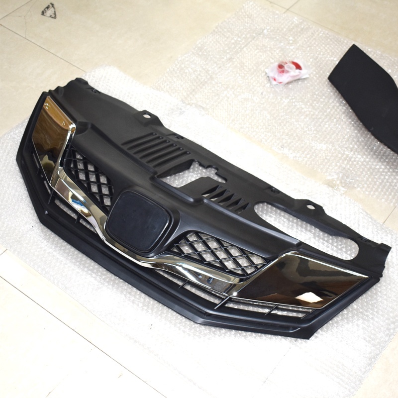 市販Honda CITY (2012-2016)用 ABS製フロントグリル ブラッククローム