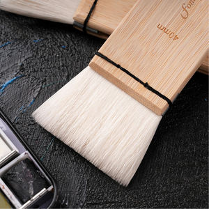 <span class=keywords><strong>Pinceau</strong></span> plat en poils de chèvre avec manche en bambou, logo personnalisé, pour <span class=keywords><strong>aquarelle</strong></span>, fournitures artistiques pour les lavages et la peinture d'arrière-plans - Product Image 5
