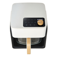 Friteuse électrique numérique 4,5 L Freidora De Aire sans huile de grande capacité avec contrôle par écran tactile