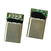 Connecteur mâle USB Type C 12 broches de marque JN, USB 2.0 A vers C, résistance 35A 56K, en acier inoxydable SUS304, à souder, pour la charge