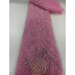 שמלת ערב אוכייה בד תחרה לכלפיות בד תחרה עבור שמלות כלה נייגרנית - Product Image 2