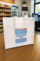 Sac de courses non tissé pour les magasins de proximité, les épiceries, les boutiques de vêtements, les centres commerciaux, pochette d'emballage personnalisée imprimée