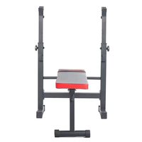Banc plat pliable réglable pour exercices de musculation à domicile, équipement de fitness robuste pour abdominaux et entraînement de force