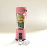 Mini Mixeur Électrique Portable sans Fil USB, 6 Lames, Tasse Presse-Agrumes Rechargeable pour la Maison