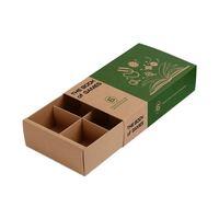 Boîte de papier de qualité alimentaire personnalisée en couleur avec compartiments pour biscuits au chocolat macaron truffes dessert bonbon