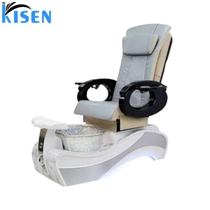 Kisen New Modern Luxury Beauty <b>Nail</b> Salon Furniture Pipeless Whirlpool Discharge Pump Foot Spa Massage Manicure Pedicure Chair - Product Image 5