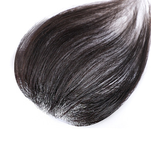 ML 여성용 인모 앞머리, 이마 헤어라인 커버용 무결점 더블 프론탈 피스 가발 - Product Image 5