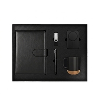 Ensemble cadeau d'entreprise personnalisé, ensemble cadeau de carnet en cuir PU avec couverture de stylo, planificateur multifonctionnel pour le bureau d'entreprise, l'école, personnalisé