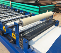 Machine de formage de tuiles en acier coloré avec pompe à moteur, boîte de vitesses et contrôle PLC pour usage en toiture