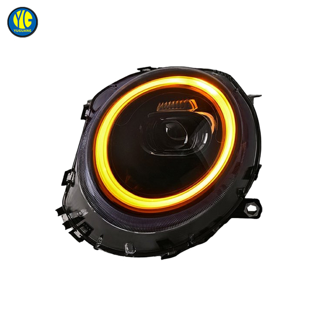 YU GUANG for BMW MINI Cooper Clubman 2007 2013 R55 R56 R57 R58 R59 Upgrade LED Head Light Dynamic RGB Headlights Lens Color DRL