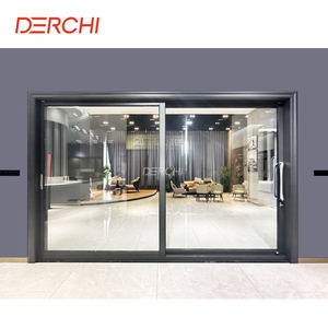 Cửa trượt xếp nhôm cách nhiệt DERCHI, cửa không khung, cửa hiện đại cho nhà ở, nội thất - Product Image 3