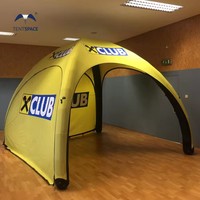 Tente de réception gonflable publicitaire commerciale en PVC imperméable pour l'extérieur, personnalisable en gros