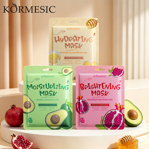 Mascarilla Facial Iluminadora de Granada KORMESIC con Certificación Bpom, 25 ml, Mascarilla Facial Hidratante de Miel, Huevo y Aguacate con Niacinamida - Product Image 1