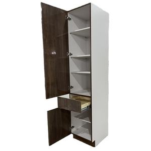 ארון מטבח אירופאי סגנון ללא מסגרת יהירות אמבטיה ארון מזווה פשתן ארון - Product Image 1