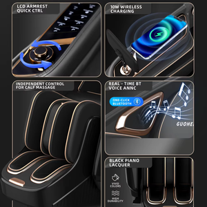 Silla de masaje GUOHENG 5d cuerpo completo gravedad cero 4d masaje de pies silla de masaje eléctrica con acupresión y amasado - Product Image 3