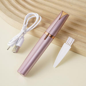 Mini depiladora recortadora de cejas, operación inalámbrica recargable por USB <span class=keywords><strong>para</strong></span> cejas y vello facial <span class=keywords><strong>fino</strong></span>, maquillaje rápido 2025 - Product Image 4