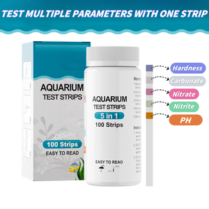 5-em 1 tanque de peixes e lagoa teste tiras kit kit de teste de aquário plástico para água doce e salgada - Product Image 2