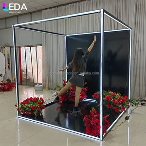 LEDA Shine Sequin Wall Disco Ball Party Backdrop Stand Led Metal Photo Box Frame for Wedding Birthday - Product Image 6