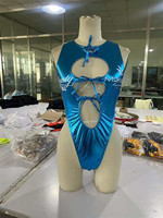 Maillot de bain monokini une pièce personnalisé, brillant et métallisé, pour le carnaval et le lundi de Jouvert, tenue pour femme, vente en gros, fabricant et fournisseur