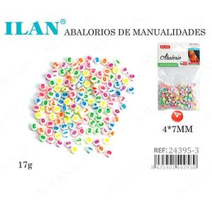 Perline Ilan con numeri 4x7mm per lavori artigianali 17g - Product Image 1