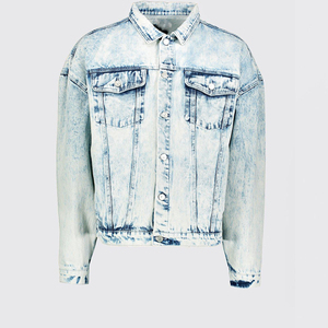 Meilleure Vente OEM Vêtements Décontractés Lavage à L'acide <span class=keywords><strong>Veste</strong></span> <span class=keywords><strong>En</strong></span> <span class=keywords><strong>Jean</strong></span> <span class=keywords><strong>Oversize</strong></span> - Product Image 3